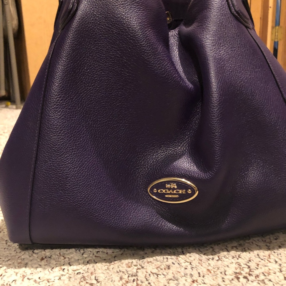 Large purple Coach bag! Only used one week!
